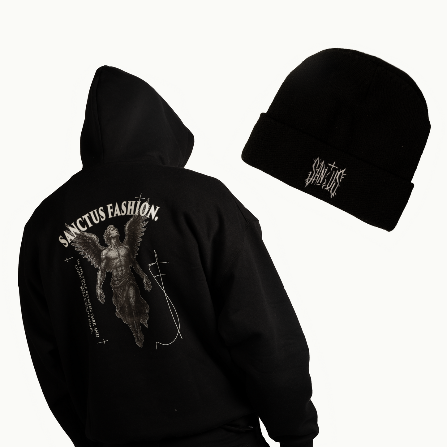 The Night Watch Ensemble - Black Hoodie & Beanie